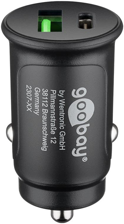 Dobbel USB-billader USB-C™ PD (strømforsyning) (27 W)