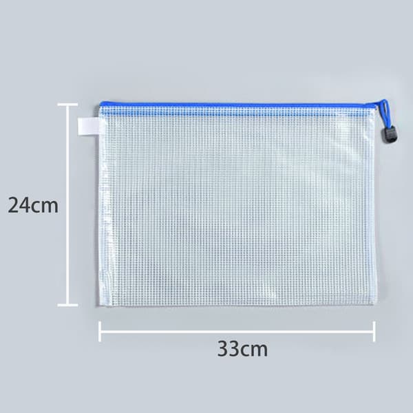 A4 dokumentpåsar plastfickor 12-pack Blue