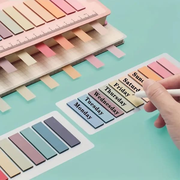 Selvklebende Transparent Notes 6-pack