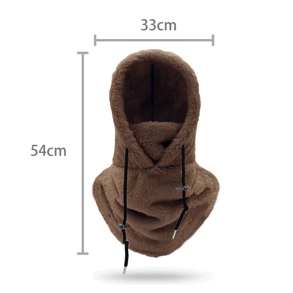 Balaclava vinter ansigts- og halsmaske DarkBrown