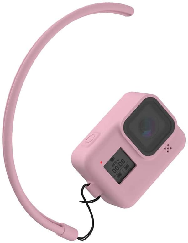 Silikone etui og tilbehør til GoPro Hero 8 Sort - pink