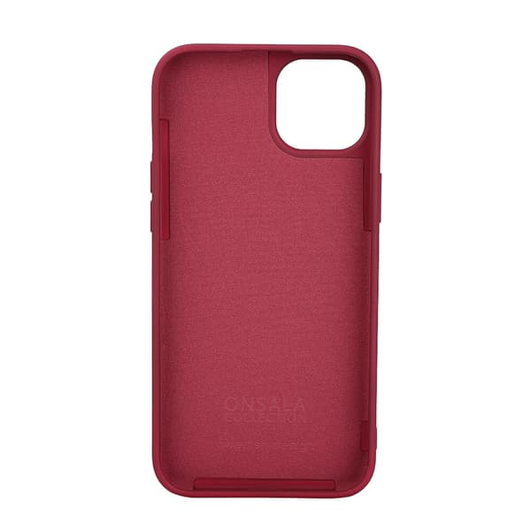 Mobilsdeksel Silikon MagSeries Deep Red  - iPhone 15 Plus