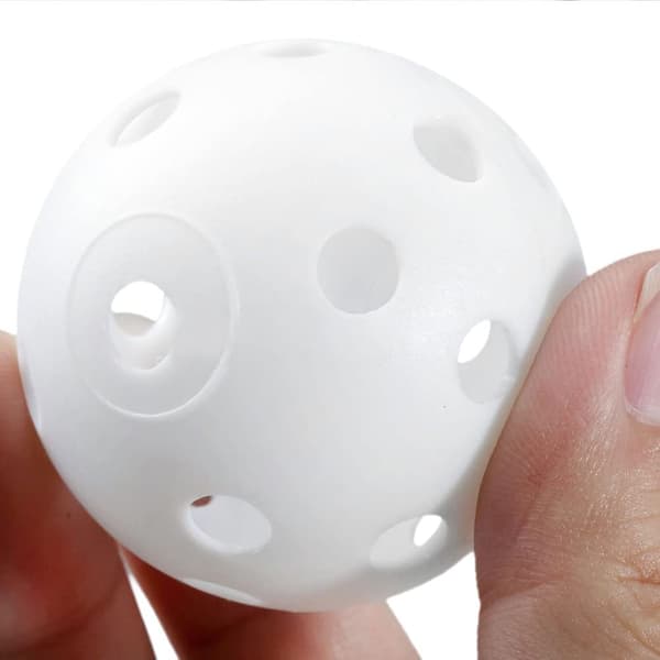 Træningsgolfbolde med huller 10-pak White