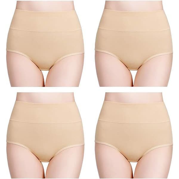 Trosor med hög midja (5-pack) Beige XL