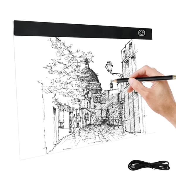 LED lysplade / tegnebræt A3 lysbord med USB