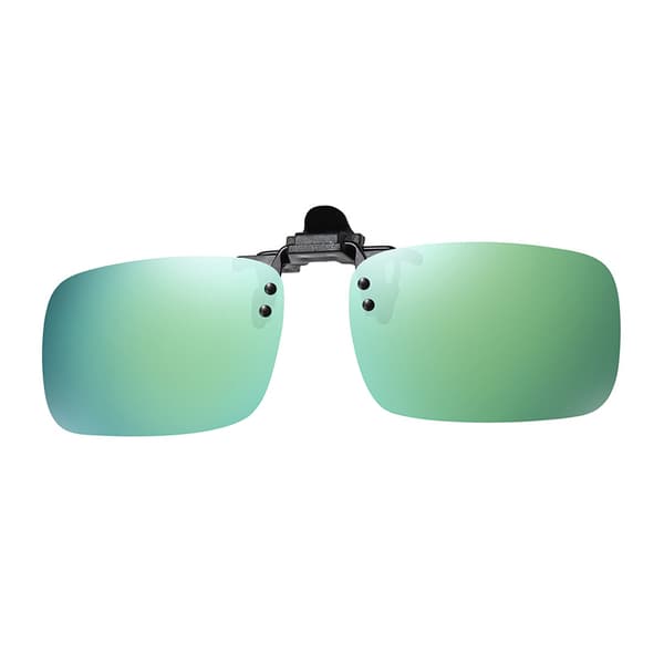 Polariserte Clip-on Solbriller - Medium Størrelse Speil Green