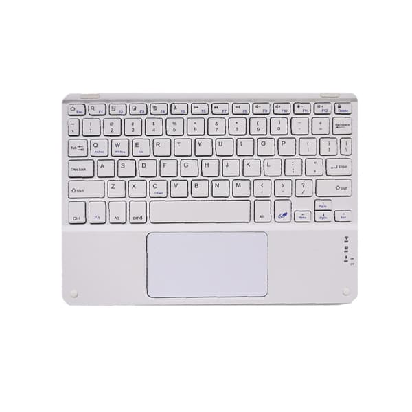 Langaton kosketuslevynäppäimistö tableteille White L