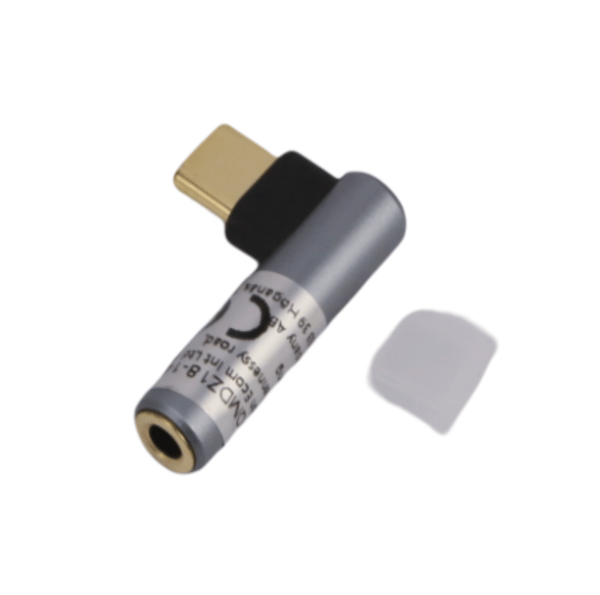 USB-C til 3,5 mm lydadapter for hodetelefoner Black