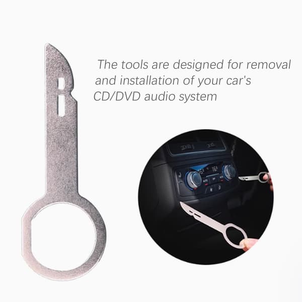 Fjernelsesværktøj til bil-cd/dvd-afspillere og lydsystemer Silver