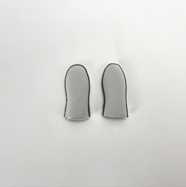 Fingertutter for Gaming i Sølvfiber (Grå Krigsbjørn)