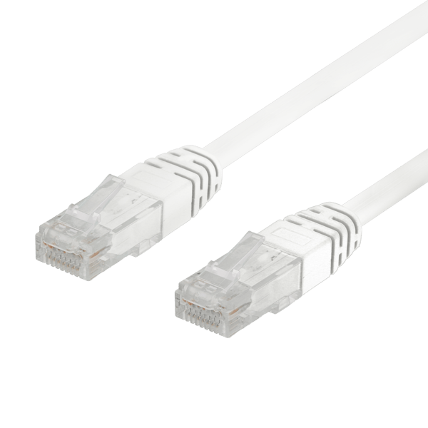50-pack U/UTP Cat6 patch c., 0,3m, Delta-certif, LSZH, white