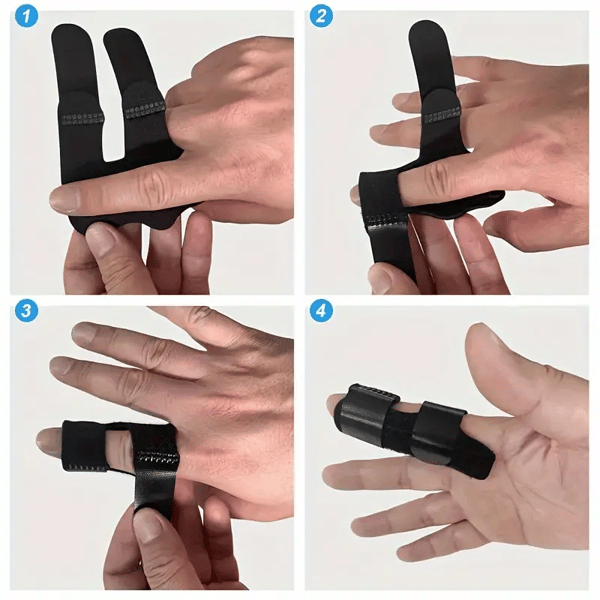 Sormituki / sormilakka tarranauhalla Black