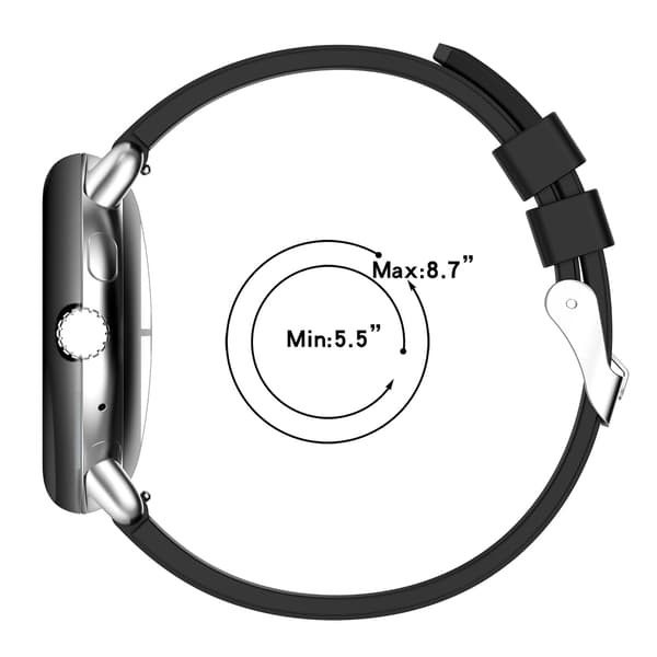 Erstatningsklokkerem for Google Pixel Watch 1/2 Black