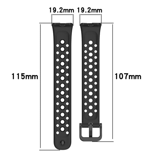 Silikone urrem til Huawei Band 8/9/10 Black
