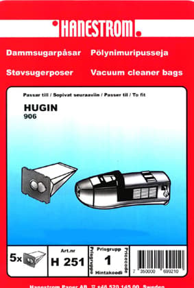Dammsugarpåsar HUGIN 906