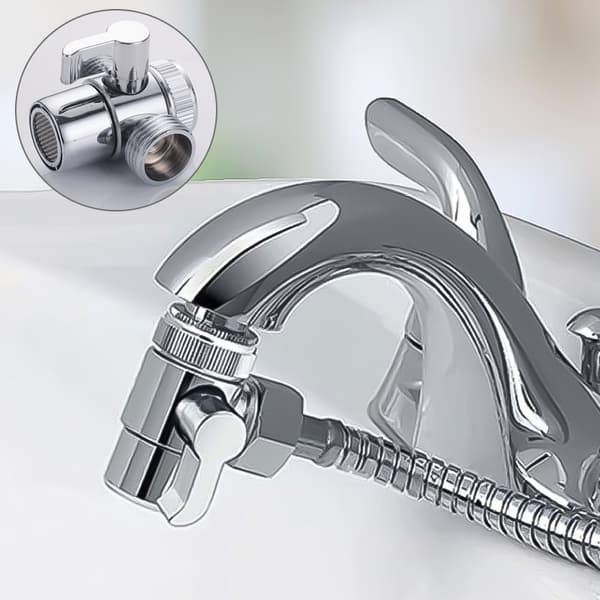 Omkoblingsventil 3/4 for servantbatteri Silver