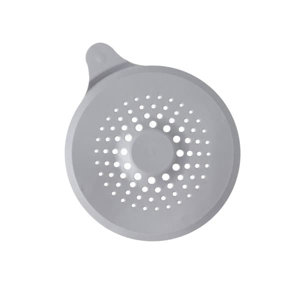 2-pack silikonavloppshårfångare, duschavloppslock Grey