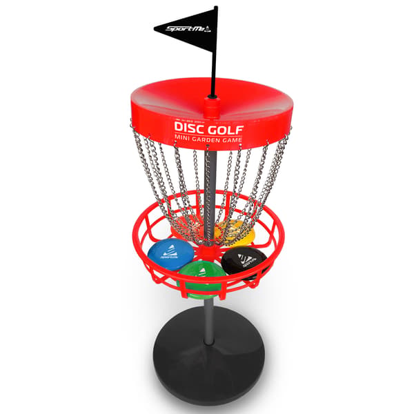 Discgolfsæt med kurv