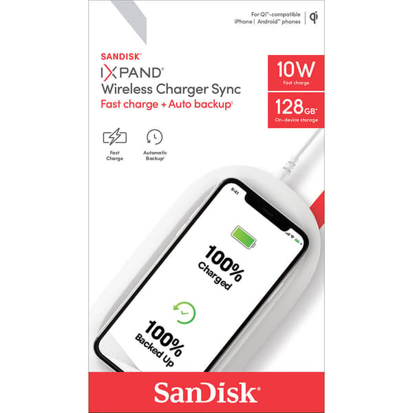 iXpand 128GB Trådløs Lader & Synk