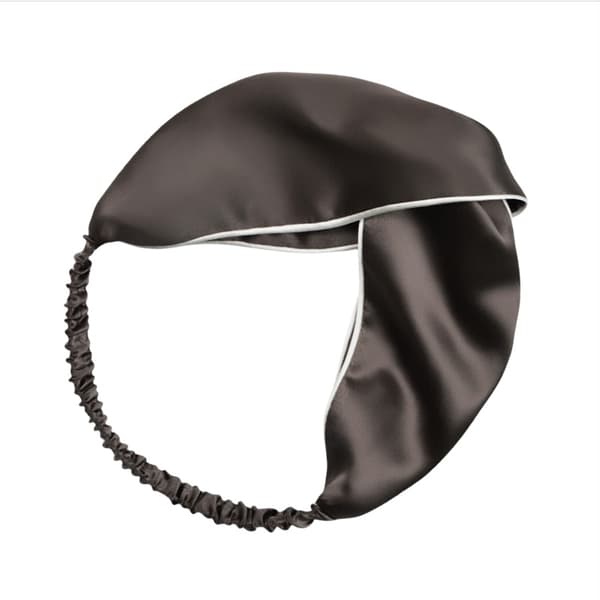 100% silkeshårband med bred brätte Brown