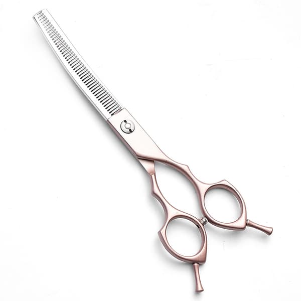 Husdyrsaks 6,5 tommer - sølv Curved tooth scissors