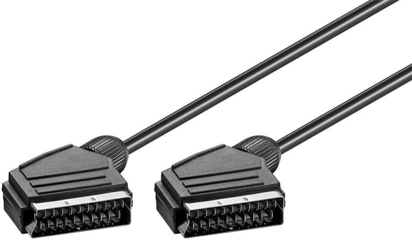 SCART-liitäntäkaapeli, nikkelöity, ø mm