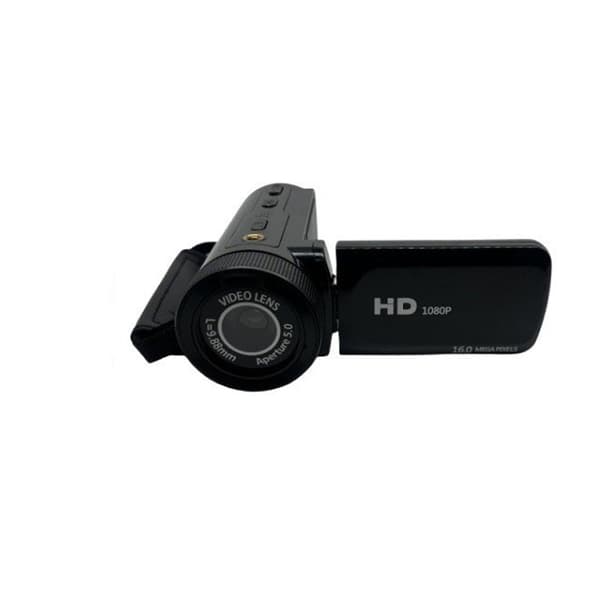 HD-Digitalkamera med Vidvinkelobjektiv Black