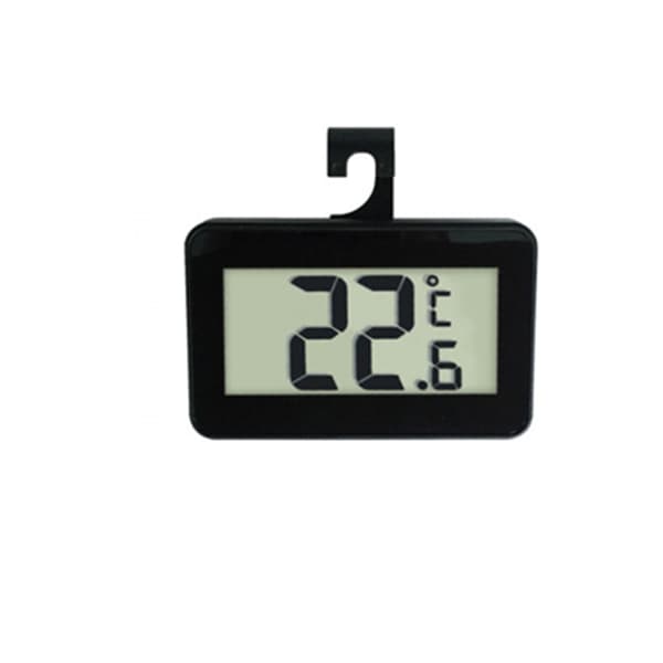 Digital Mini Kylskåpstermometer med Krok Black