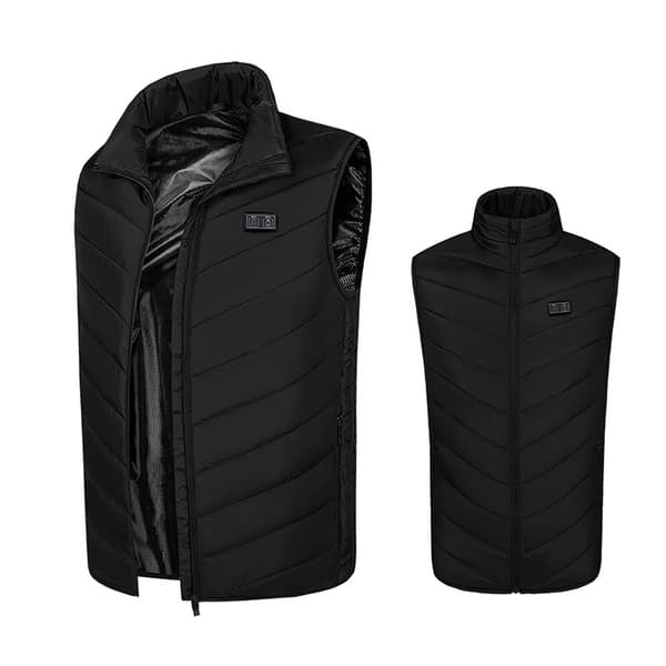 Vintervarmevest 9 varmezoner dobbeltstyring 4XL