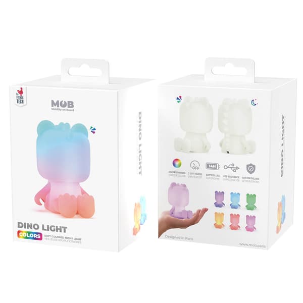 Natlampe Dino Light Multifarvet