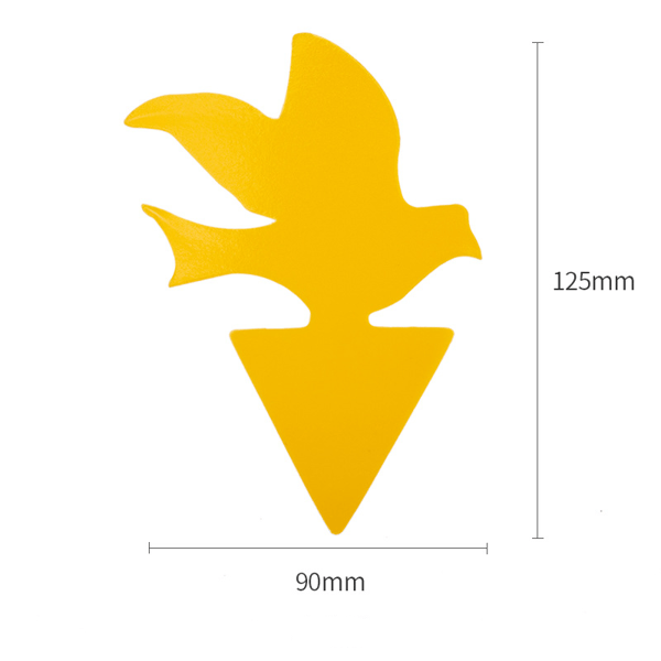 Klibbig fälla för skadedjur på krukväxter 100-pack Yellow