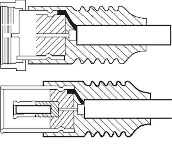 SAT-/antenn-adapterkabel (<70 dB), dubbelskärmad
