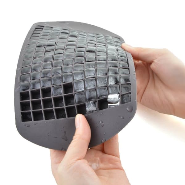Isform för 160 mini-iskuber silikon Svart