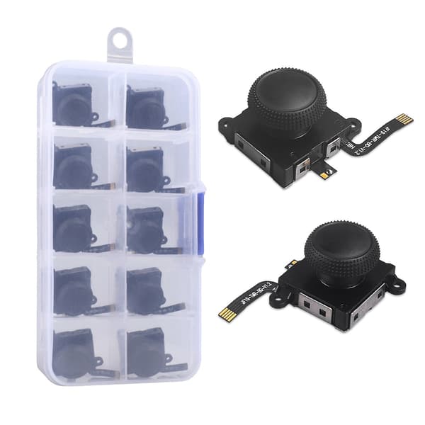 10-Pack TMR Analog Joystick Ersättning för Nintendo Switch Joy-Con Kontroller, Reparera Drifting