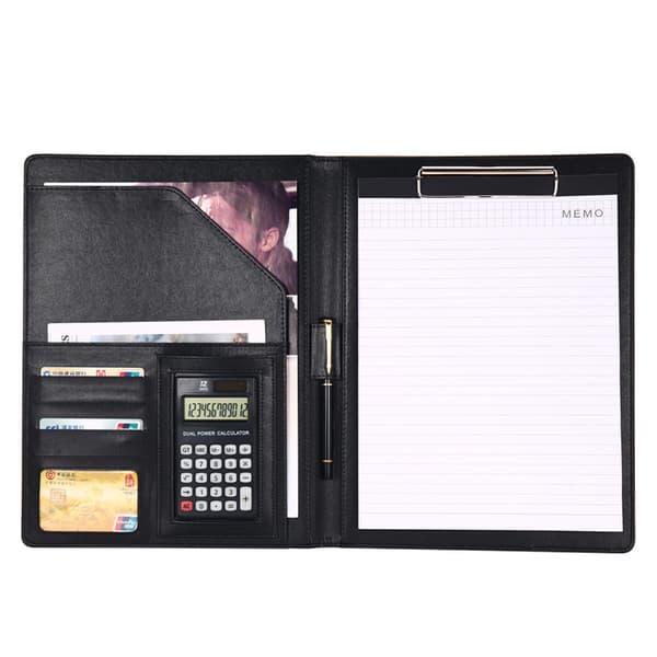 Multifunktionell mapp med kortplatser Black