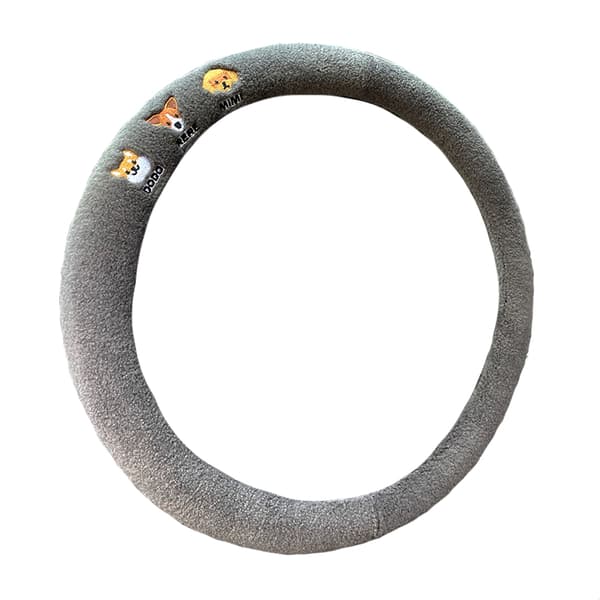 Luksus saueskinn rattdeksel Grey