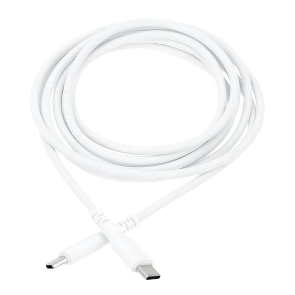 Ladekabel USB-C til USB-C 2.0 2m Kabel Hvit