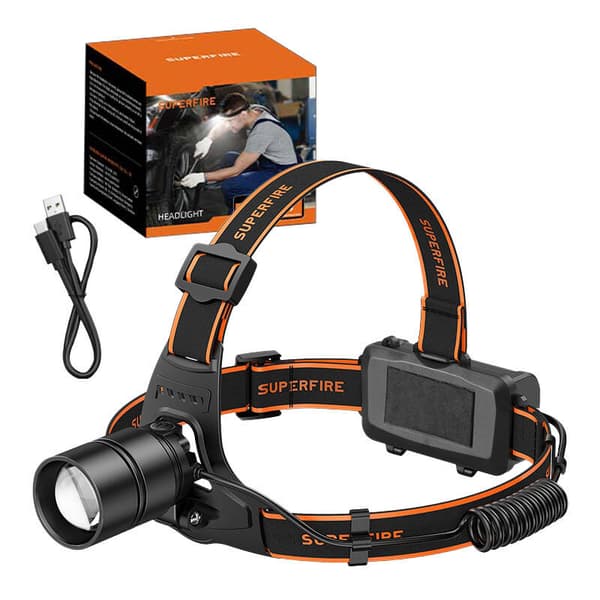 Ajovalo Superfire HL71, 500lm, USB