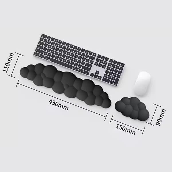 Håndledsstøtte til tastatur, lavet af blødt memory-foam