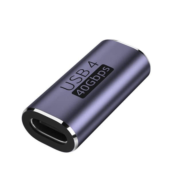TYPE-C hun til TYPE-C hun lige adapter, 2 stk - Understøtter 40 Gbps dataoverførsel