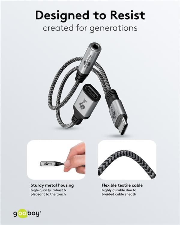 Adapter USB-C™ til USB-C™ og jack, 3,5 mm AUX