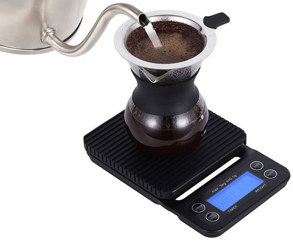 Digital köksvåg / kaffevåg 3 kg/0.1 g precision Black