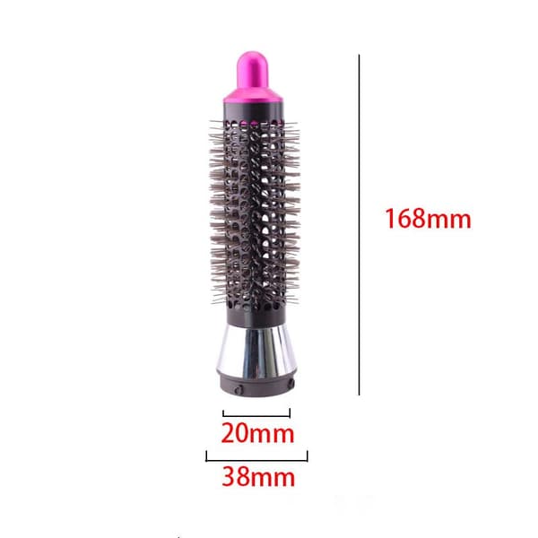 20 mm rundbørste med adapter til Dyson hårtørrer - Skab perfekte omvendte krøller Rose red