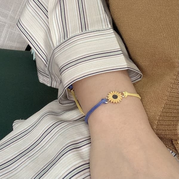 Macramé armbånd i ukrainske farver MultiColor