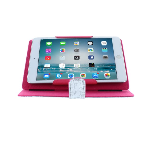 HELLO KITTY Tablet-etui sølv 7-8 tommer universal