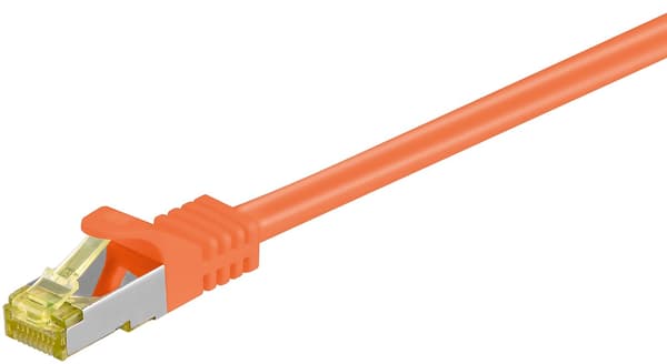 RJ45 patch-kaapeli S / FTP (PiMF), raakakaapelilla CAT 7,