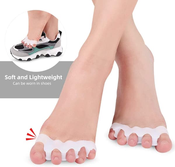 Tåskiller for Hallux valgus 1 par White