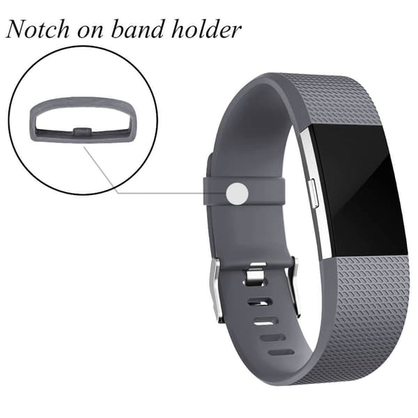Fitbit Charge 2 armband L Grey