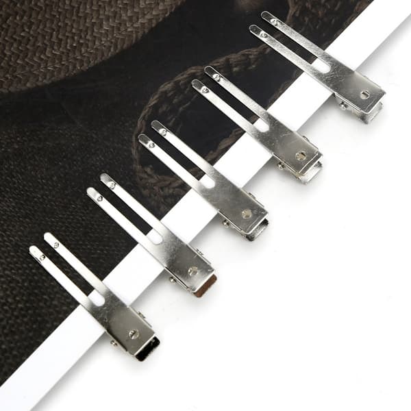 20 stk Hårspenner - Doble Metall Stylingklemmer Silver
