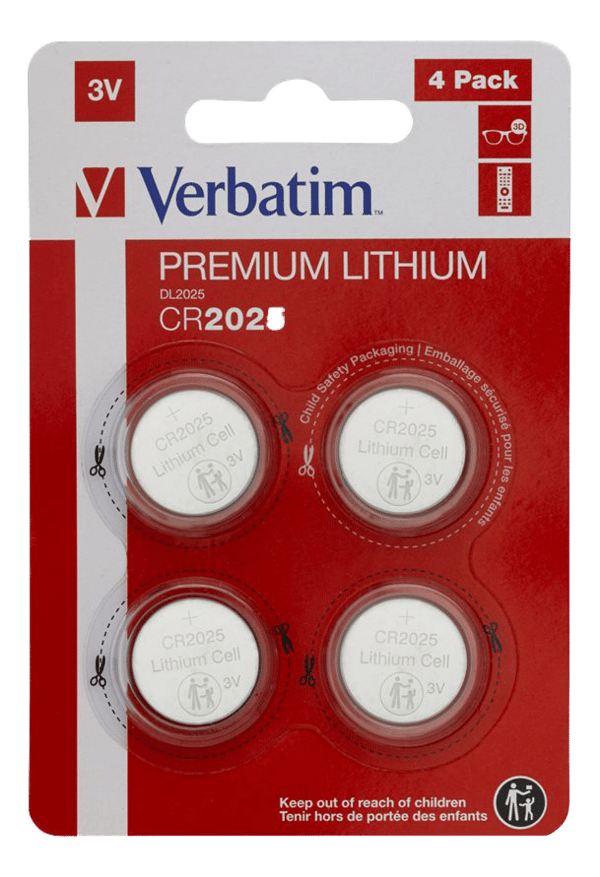 Lithium battery CR2025 3V 4 pack